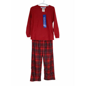 Sleepytime PJs Red Plaid Shirt & Bottom Pajama 5T